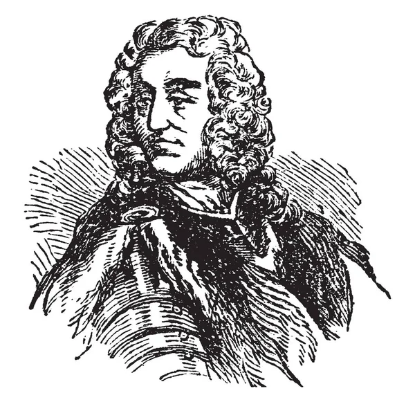 James Oglethorpe 1696 1785 Soldat Britannique Député Philanthrope Gouverneur Géorgie — Image vectorielle