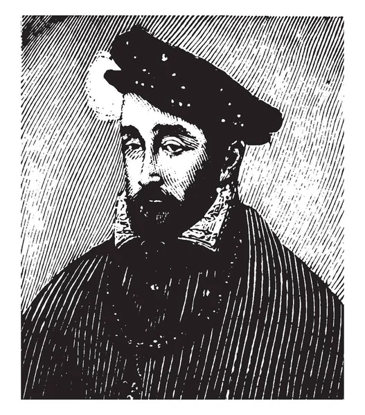 Henri 1519 1559 Hij Een Monarch Van Het Huis Van — Stockvector