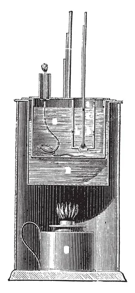 Dispositivo Parrish Ilustración Grabada Vintage Enciclopedia Industrial Lami 1875 — Archivo Imágenes Vectoriales
