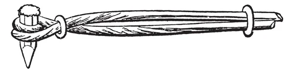 Questa Illustrazione Rappresenta Scalpello Che Uno Strumento Con Tagliente Tipicamente — Vettoriale Stock