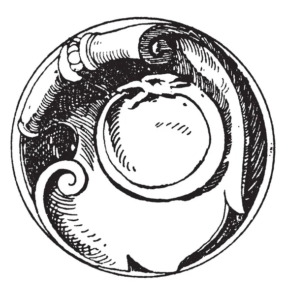 Serpent Symbol Serpente Che Significa Essenza Dell Eternità Disegno Linee — Vettoriale Stock