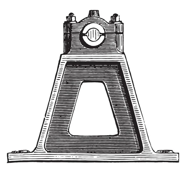 视图的椅子上轴承 老式雕刻插图 工业百科全书 1875 — 图库矢量图片