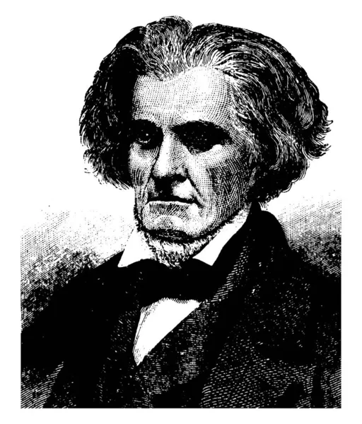 John Caldwell Calhoun 1782 1850 Foi Estadista Teórico Político Americano — Vetor de Stock