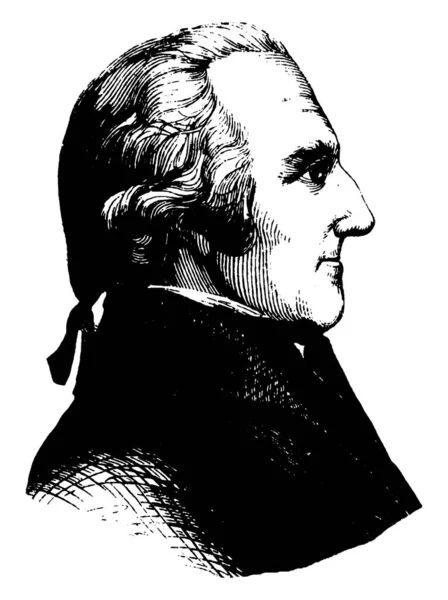 克林顿将军 1736 1812 他是美国革命战争军官和将军在独立战争期间 复古线条画或雕刻插图 — 图库矢量图片
