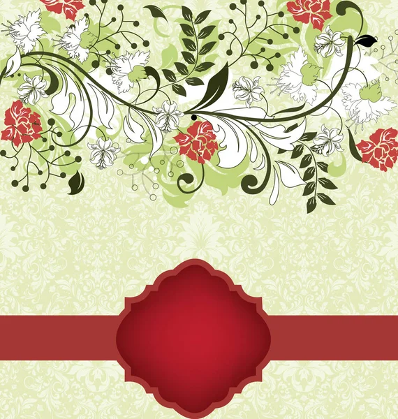 Vector Background Vintage Floral Ornaments — Stock Vector