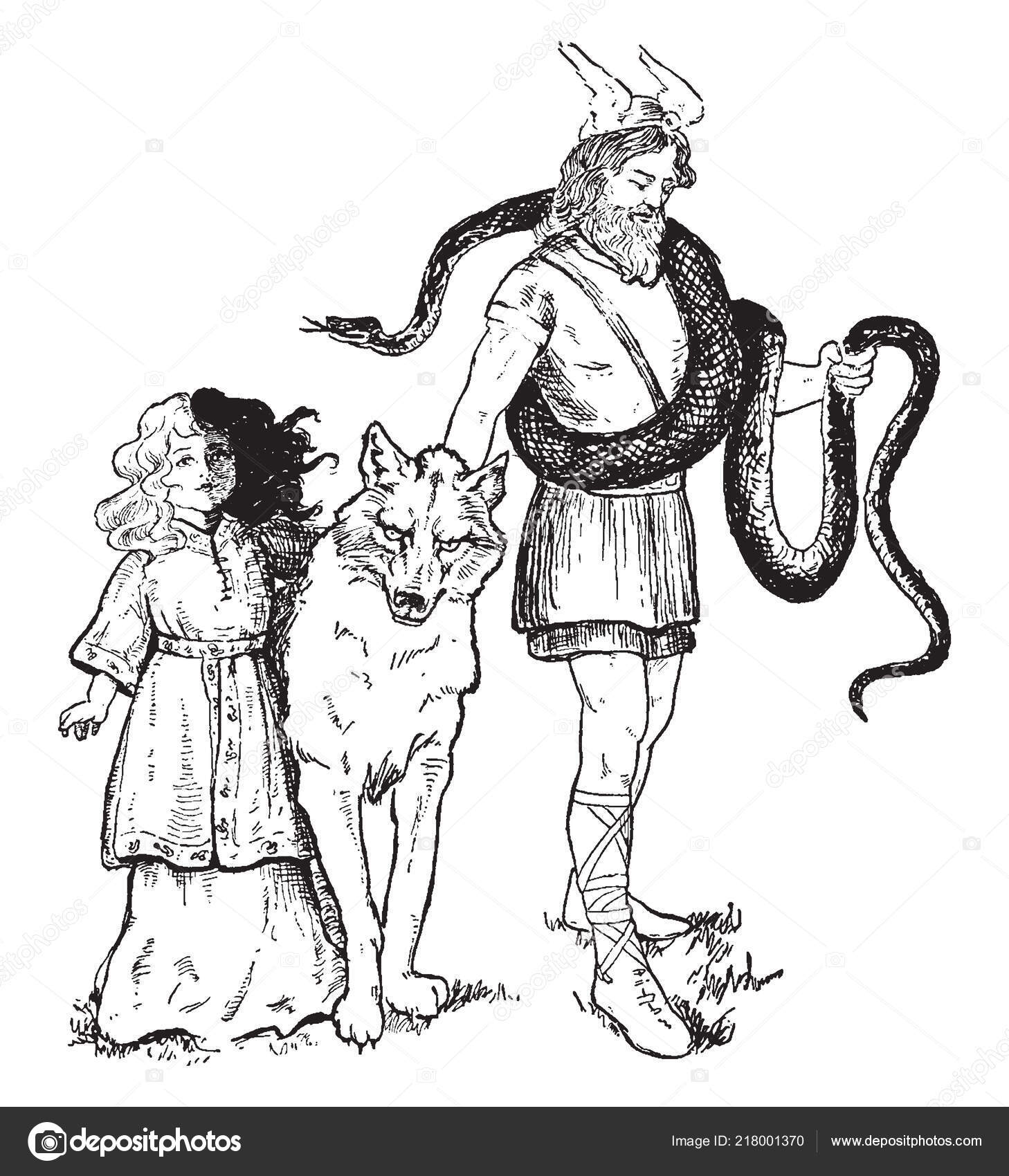 Odin, Thor and Loki :: Behance, image size:1458x1700