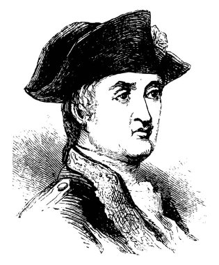Marquis De St. Simon, 1749-1827, o bir gökbilimci ve matematikçi, vintage çizgi çizme veya oyma illüstrasyon yapıldı.
