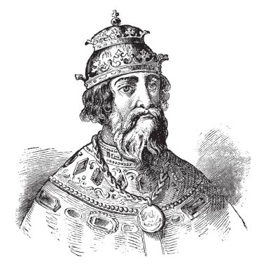 Ivan IV, 1530-1584, 1533 üzerinden Moskova'ya 1547, vintage çizgi çizme veya oyma illüstrasyon büyük prensi olduğunu