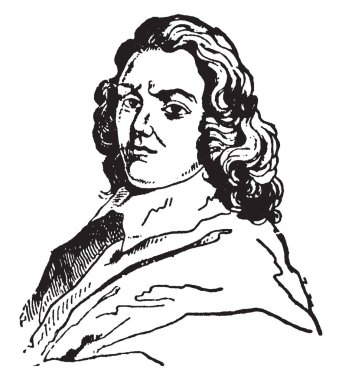 Sir Henry (Harry) Vane, 1613-1662, o bir İngiliz politikacı, devlet adamı ve Massachusetts, vintage çizgi çizme veya oyma illüstrasyon Valisi yapıldı.