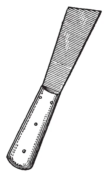 Иллюстрация Представляет Собой Putty Knife Который Используется Стекольщиками Укладки Шпаклевку — стоковый вектор