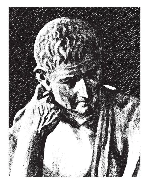 Arisztotelész 384 322 Volt Ókori Görög Filozófus Tudós Egyike Leg — Stock Vector