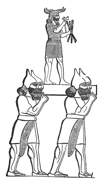 Adlandırılmış Bel Yunan yazarlar tarafından Belus olarak ve sonra da denilen bir adam Tanrı'nın Tanrılar, vintage çizgi çizme veya oyma illüstrasyon aramaya başladı.