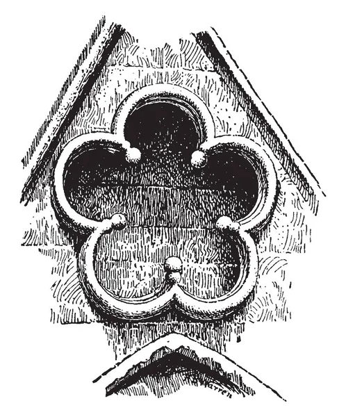 Pięciornik Jest Ornament Wskazał Stylu Architektury Symetryczne Renderowania Kształty Liści — Wektor stockowy