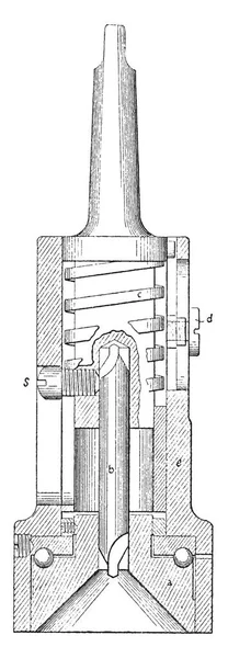 Cette Illustration Représente Outil Combiné Centrage Contre Enfoncement Dessin Ligne — Image vectorielle