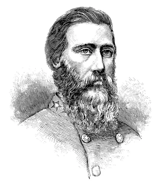 General John Hood 1831 1879 Han Var Konfedererades General Amerikanska — Stock vektor