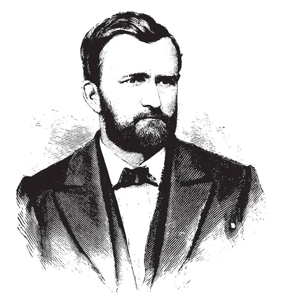 General Ulysses Grant 1822 1885 Fue Comandante General Del Ejército — Archivo Imágenes Vectoriales