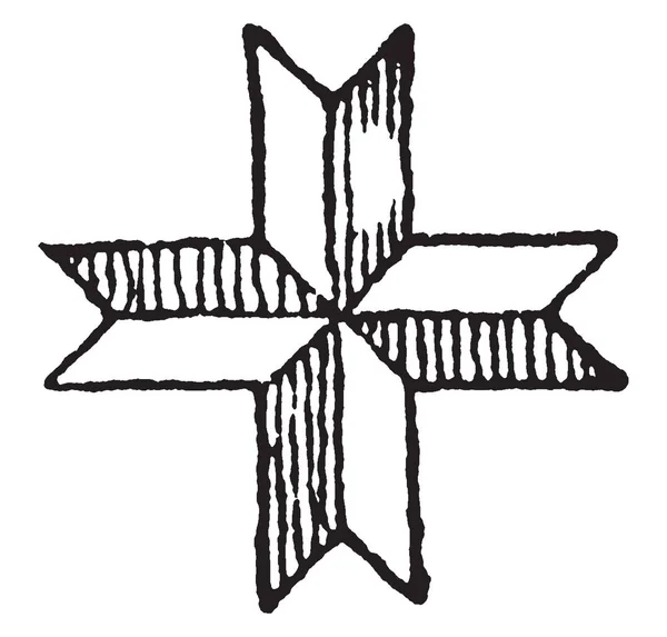 Star Designs Часто Встречается Кавказских Туринских Продуктах Винтажных Рисунках Линий — стоковый вектор