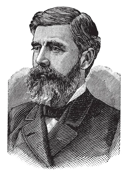 Walter Gresham 1832 1895 Fue Estadista Jurista Jefe Correos General — Archivo Imágenes Vectoriales