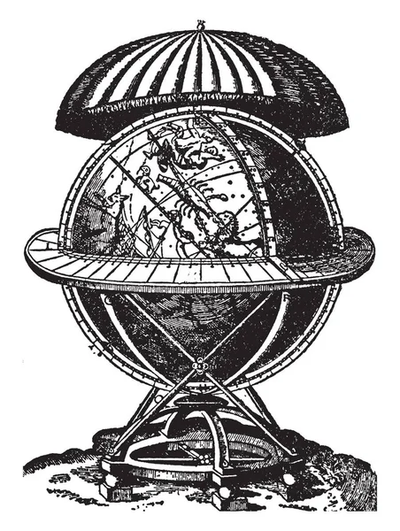 Copérnico Nicolau Koppernigk Foi Fundador Astronomia Moderna Desenho Linha Vintage — Vetor de Stock