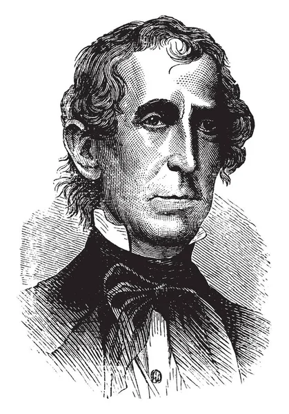 John Tyler 1790 1862 Fue Décimo Presidente Los Estados Unidos — Archivo Imágenes Vectoriales