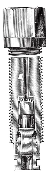 Dispositif Broyage Dit Concasseur Illustration Gravée Vintage Encyclopédie Industrielle Lami — Image vectorielle