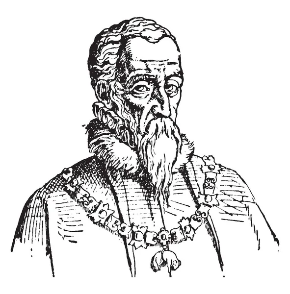 Фердинанд Альварес Толедо Герцог Альвы 1507 1582 Испанским Дворянином Генералом — стоковый вектор