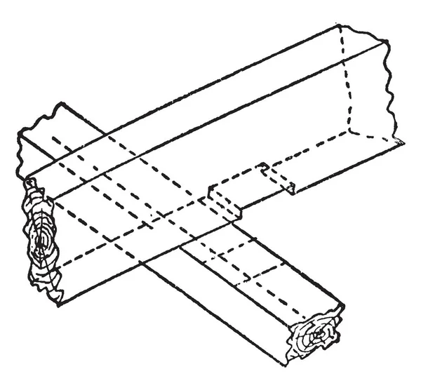 Esta Ilustração Representa Entalhe Que Processo Corte Metal Desenho Linha — Vetor de Stock