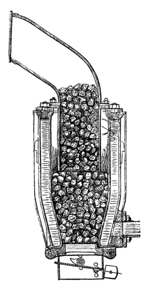 Thermosiphon Chauffage Illustration Gravée Vintage Encyclopédie Industrielle Lami 1875 — Image vectorielle
