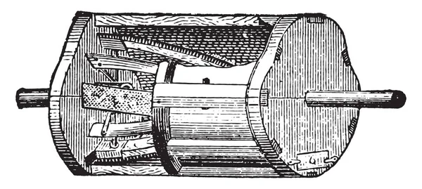 Separador Ilustración Grabada Vintage Enciclopedia Industrial Lami 1875 — Archivo Imágenes Vectoriales