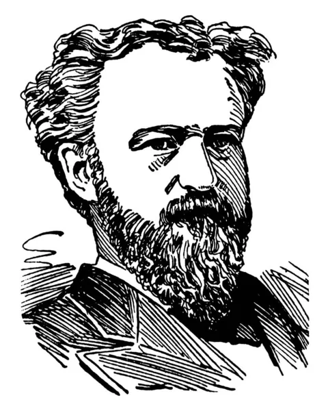 Roscoe Conkling 1829 1888 Foi Político Representante Casa Dos Eua — Vetor de Stock