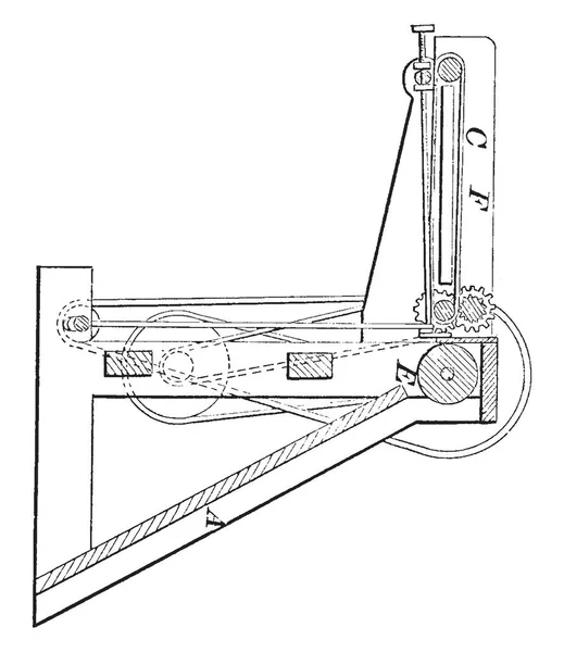 Questa Illustrazione Rappresenta Alimentatore Stampa Che Viene Utilizzato Facilitare Processo — Vettoriale Stock