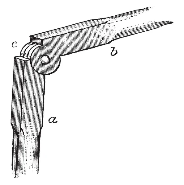 Esta Ilustración Representa Prop Joint Por Presente Dos Tiras Planas — Vector de stock