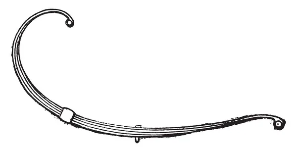 ばね軸ばねを作って ヴィンテージには 図が刻まれています 産業百科事典 1875 — ストックベクタ