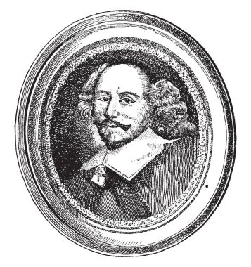 Kardinal Mazarin, 1602-1661, o bir İtalyan Kardinal, diplomat ve politikacı, vintage çizgi çizme veya oyma illüstrasyon yapıldı.