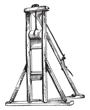 Boğaz ısırık, vintage çizgi çizme veya oyma illüstrasyon için ceza olarak kullanılacak bir cihazdır.