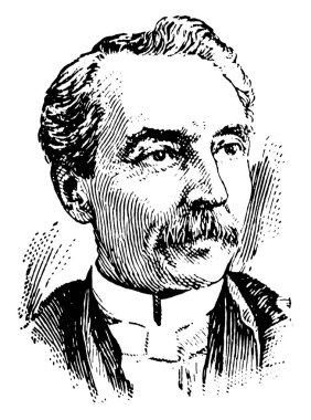 Efendim Louis A. Jette, 1836-1920, o bir Kanadalı avukat, politikacı, Yargıç, Profesör ve Quebec, vintage çizgi çizme veya oyma illüstrasyon sekizinci Vali yapıldı.