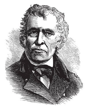 Zachary Taylor, 1784-1850, 1850 için 1849 Amerika Birleşik Devletleri, vintage çizgi çizme veya oyma illüstrasyon biriydi