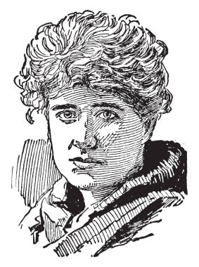 Ellen Terry, 1847-1928, o bir İngiliz oyuncu, vintage çizgi çizme veya oyma illüstrasyon yapıldı.