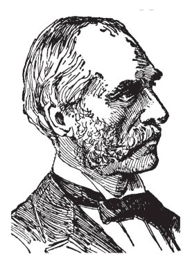Goldwin, 1823-1910, o bir İngiliz tarihçi ve gazeteci, vintage çizgi çizme veya oyma illüstrasyon Smith'ti