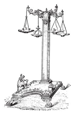 Elektrik direği, vintage illüstrasyon kazınmış. Antik antika aile-1881, özel hayatı