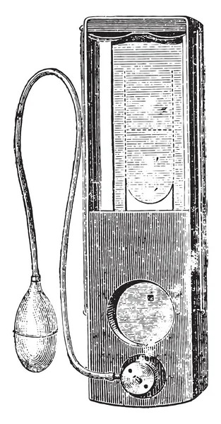 シャッター ギロチン ヴィンテージには 図が刻まれています 産業百科事典 1875 — ストックベクタ