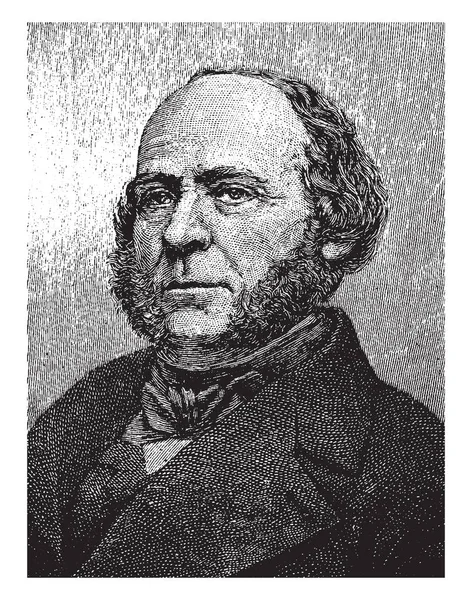 John Ericsson 1803 1889 Ήταν Ένας Σουηδικός Αμερικανικός Εφευρέτης Και — Διανυσματικό Αρχείο