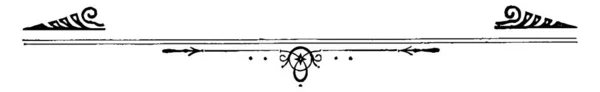 Yksinkertainen Banneri Valtion Linja Kuvio Vintage Linja Piirustus Tai Kaiverrus — vektorikuva