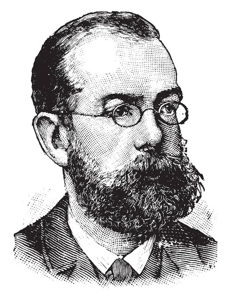 Robert Koch 1843 1910 Ele Foi Médico Alemão Microbiologista Pioneiro —  Vetores de Stock