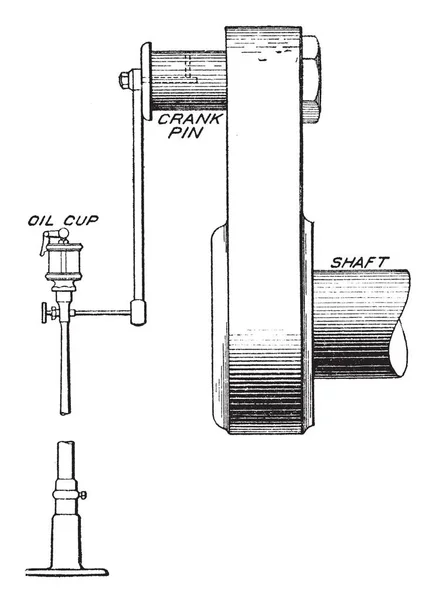 Ezen Ábrán Képviseli Meghajtó Olajozás Készülék Használt Olaj Forgattyús Pin — Stock Vector