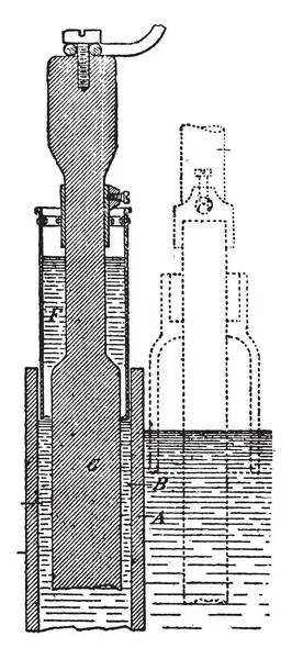 Aparelho Kellner Ilustração Gravada Vintage Enciclopédia Industrial Lami 1875 — Vetor de Stock