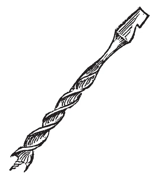 Иллюстрация Представляет Собой Рабочую Функцию Бита Винтажного Рисунка Линии Заколдованной — стоковый вектор
