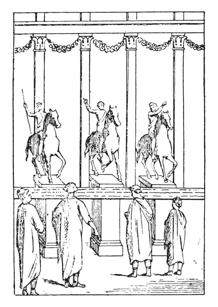 Реклама Судебных Органов Винтажные Гравированные Иллюстрации — стоковый вектор