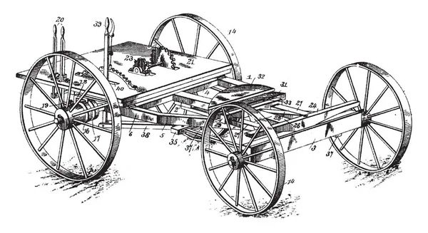 Vehículo Motor Vehículo Ruedas Cuya Propulsión Proporcionada Por Motor Motor — Vector de stock