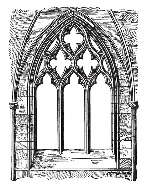 Oyma Wells Katedrali Sayı Boyutu Montaj Sivri Bir Mazgal Şekil — Stok Vektör